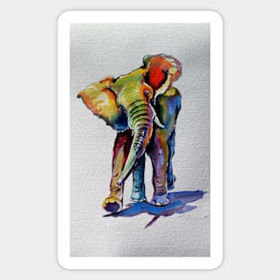 Colorful elephant playing Sticker